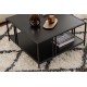 Coffee Table Uranüs - Black Chipboard Black Coffee Table Uranüs - Black Chipboard Black
