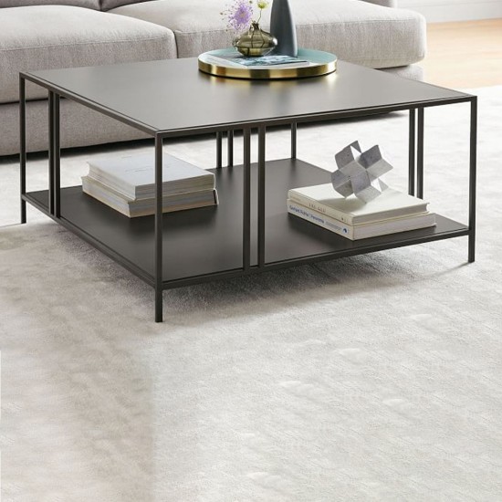 Coffee Table Uranüs - Black Chipboard Black Coffee Table Uranüs - Black Chipboard Black