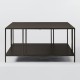 Coffee Table Uranüs - Black Chipboard Black Coffee Table Uranüs - Black Chipboard Black