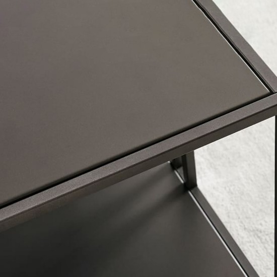 Coffee Table Uranüs - Black Chipboard Black Coffee Table Uranüs - Black Chipboard Black