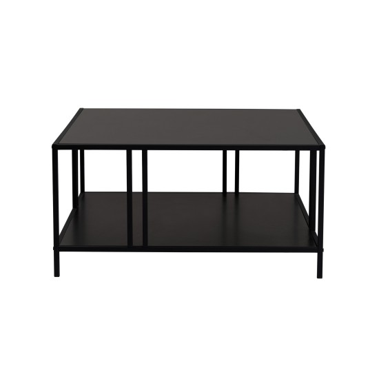 Coffee Table Uranüs - Black Chipboard Black Coffee Table Uranüs - Black Chipboard Black
