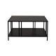 Coffee Table Uranüs - Black Chipboard Black Coffee Table Uranüs - Black Chipboard Black