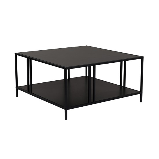 Coffee Table Uranüs - Black Chipboard Black Coffee Table Uranüs - Black Chipboard Black