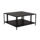 Coffee Table Uranüs - Black Chipboard Black Coffee Table Uranüs - Black Chipboard Black