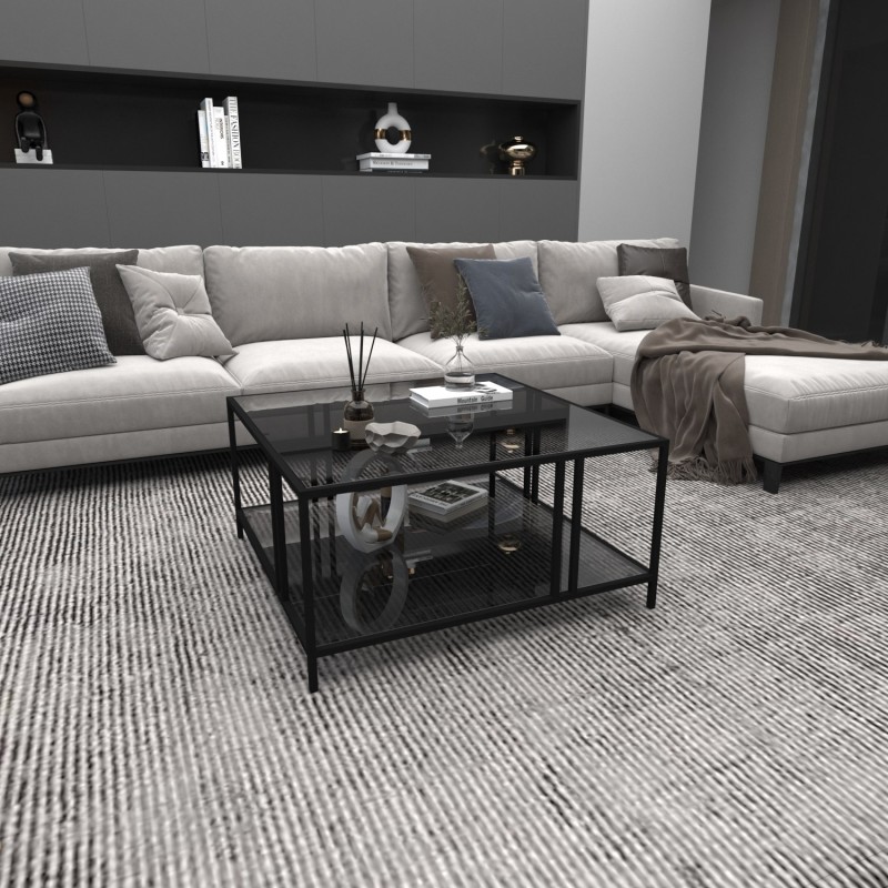 Coffee Table Uranüs - Black, Fume Black