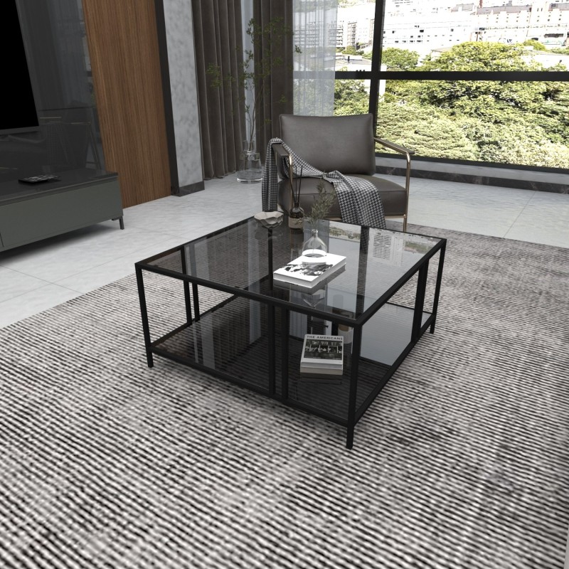 Coffee Table Uranüs - Black, Fume Black