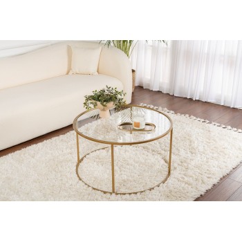 Coffee Table Gold-Transparent-80 Gold