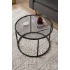 Hanah Home Coffee Table Startis - Black 60 Black