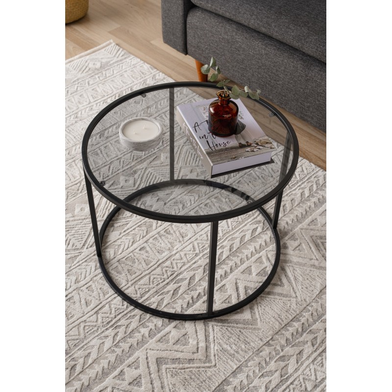 Hanah Home Coffee Table Startis - Black 60 Black