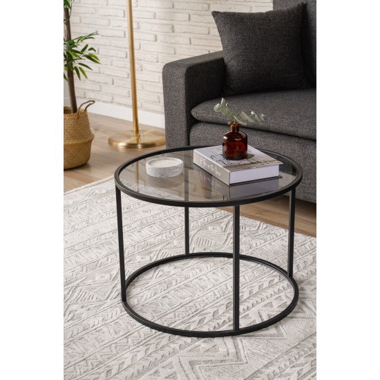 Coffee Table Startis - Black 60 Black Hanah Home Coffee Table Startis - Black 60 Black