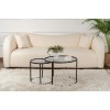 Hanah Home Coffee Table Set Tokyo - Black 60 Black