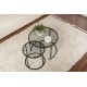 Hanah Home Coffee Table Set Tokyo - Black 60 Black