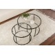 Coffee Table Set Black-Transparent-80-60 Black Coffee Table Set Black-Transparent-80-60 Black