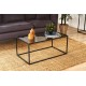 Coffee Table Lizbon - Smoked Glass Black Coffee Table Lizbon - Smoked Glass Black