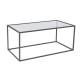 Coffee Table Lizbon - Smoked Glass Black Coffee Table Lizbon - Smoked Glass Black