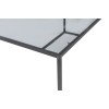 Coffee Table Lizbon - Smoked Glass Black
