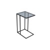 Side Table Alaska C - Smoked Glass Black
