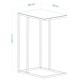 Side Table Alaska C - Smoked Glass Black Side Table Alaska C - Smoked Glass Black