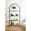 Bookshelf Mona - Black Glass Black