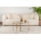 Coffee Table Set Gold-Transparent-60-42 Gold