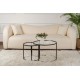 Coffee Table Set Black-Transparent-60-42 Black
