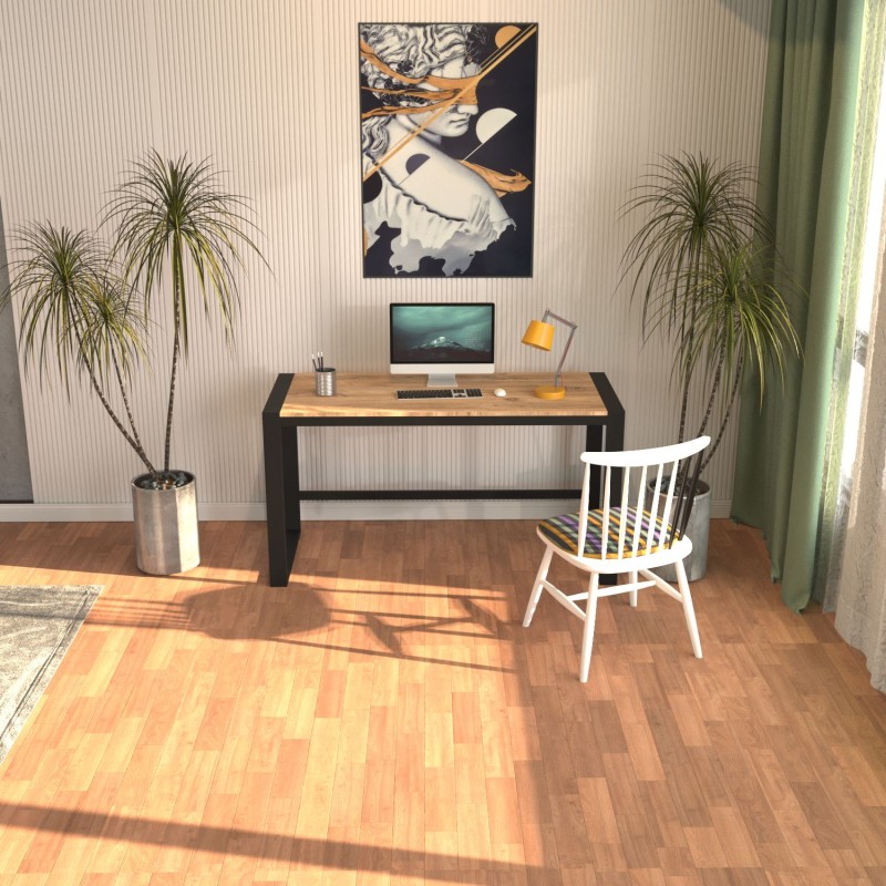 Study Desk Marsilya 152 - Black, Atlantic Pine Black
Atlantic Pine