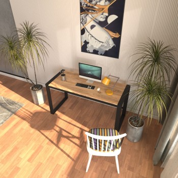 Study Desk Marsilya 152 - Black, Atlantic Pine Black
Atlantic Pine