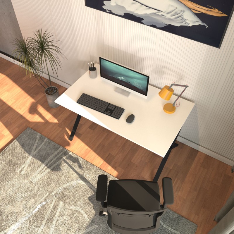 Study Desk Elite - Black, White Black
White