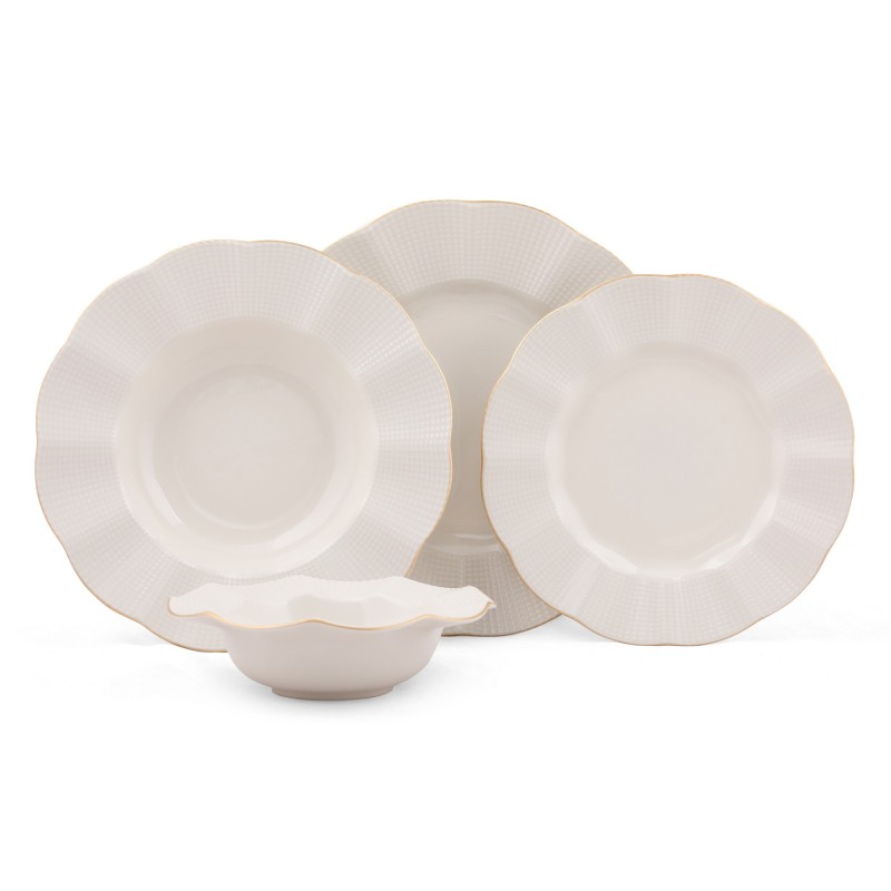 Dinner Set (24 Pieces) MLN24Y2694R520 Cream
Gold