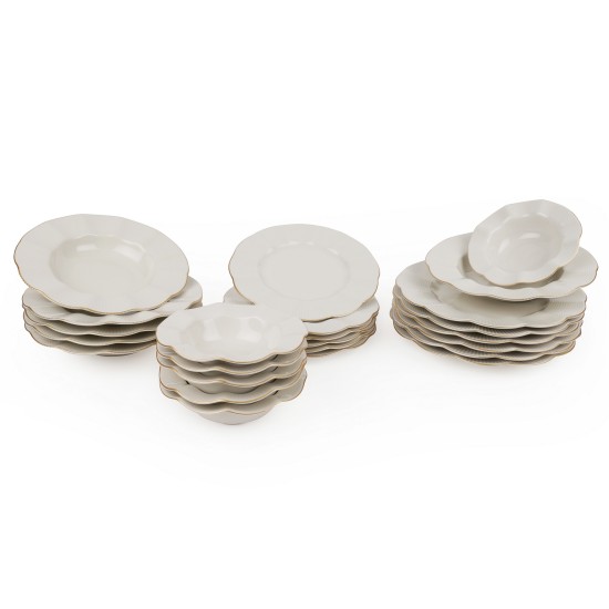 Dinner Set (24 Pieces) MLN24Y2694R520 Cream
Gold