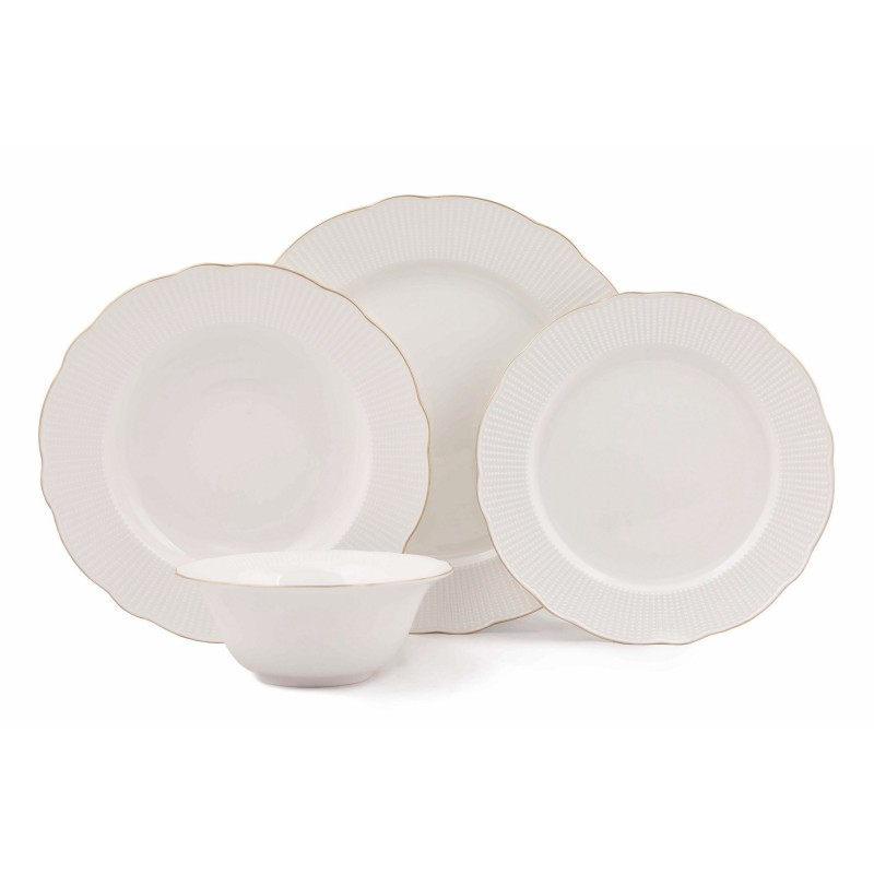 Dinner Set (24 Pieces) BNILY24Y2520 White
Gold
