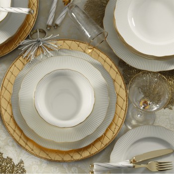 Dinner Set (24 Pieces) BNILY24Y2520 White
Gold