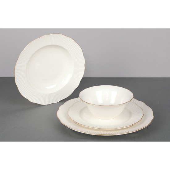 Dinner Set (24 Pieces) BNILY24Y2520 White
Gold