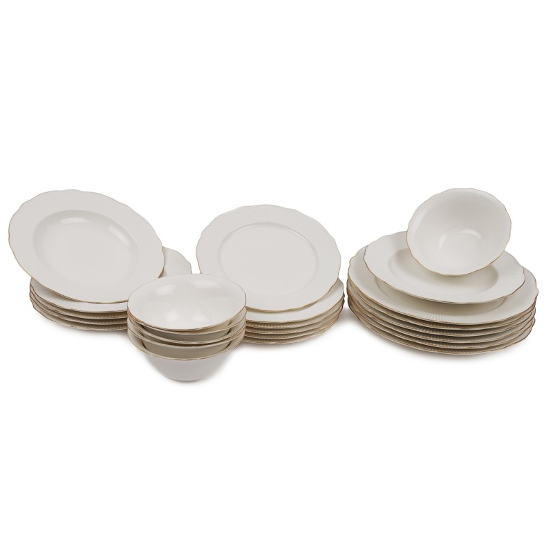 Dinner Set (24 Pieces) BNILY24Y2520 White
Gold