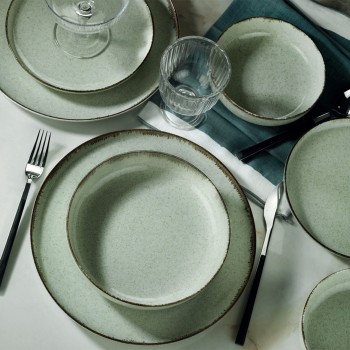 Dinner Set (24 Pieces) MOD24Y2730P03 Green