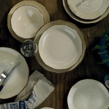Dinner Set (24 Pieces) CXEO24Y2730P02 Cinnamon
