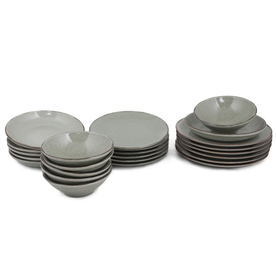 Dinner Set (24 Pieces) CXEO24Y2730P03 Green Hermia Dinner Set (24 Pieces) CXEO24Y2730P03 Green