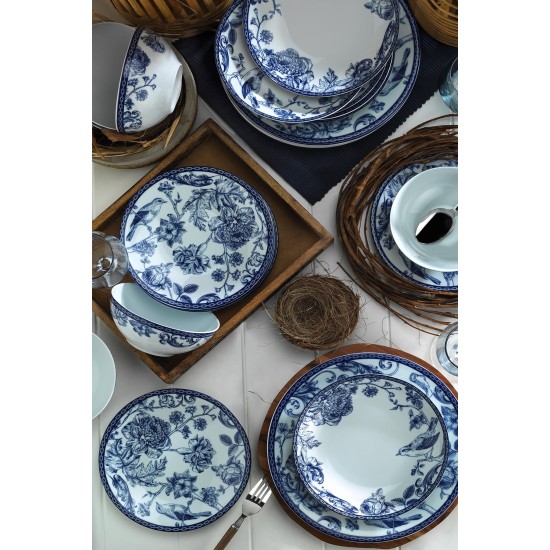 Hermia Dinner Set (24 Pieces) ZG24Y2420939016 Blue
White