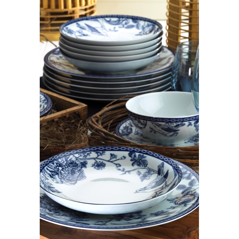 Hermia Dinner Set (24 Pieces) ZG24Y2420939016 Blue
White