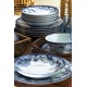 Hermia Dinner Set (24 Pieces) ZG24Y2420939016 Blue
White