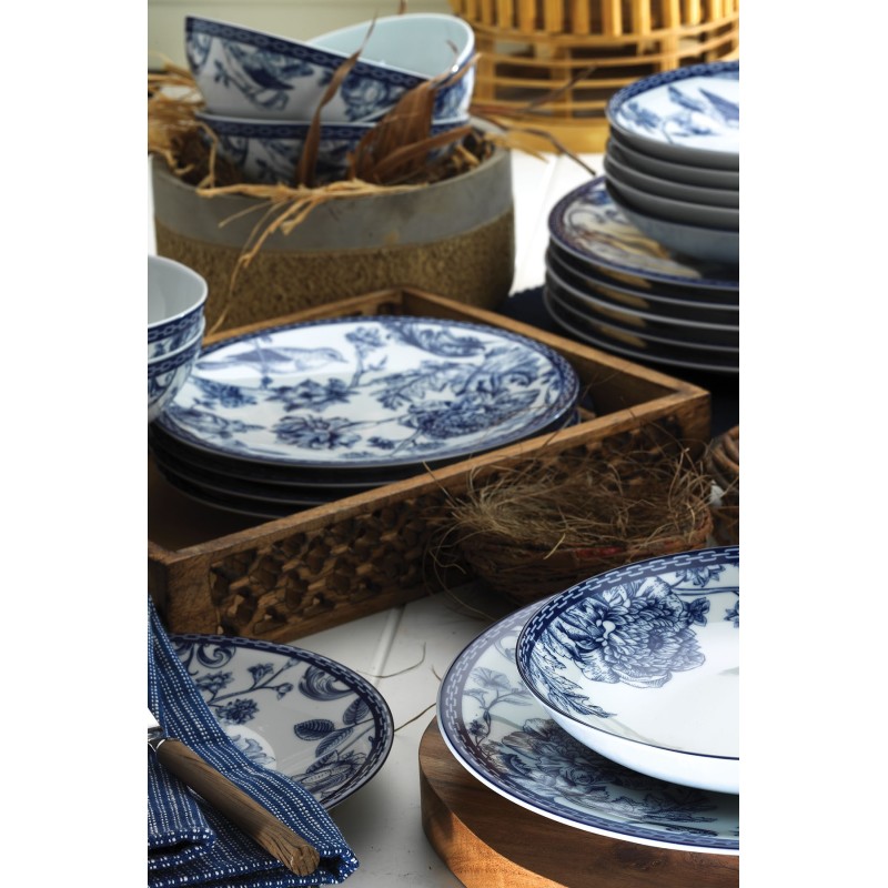 Hermia Dinner Set (24 Pieces) ZG24Y2420939016 Blue
White