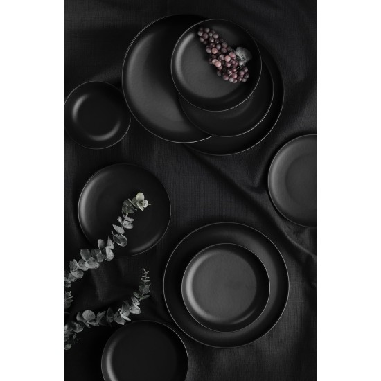 Dinner Set (24 Pieces) CRT24YS740170 Matte Black Hermia Dinner Set (24 Pieces) CRT24YS740170 Matte Black