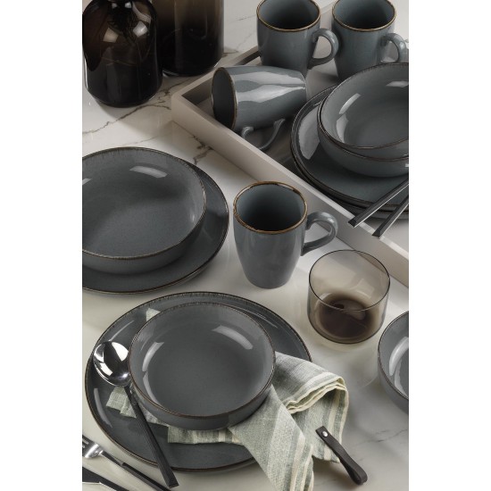 Dinner Set (16 Pieces) MOD16Y2730P01 Grey Dinner Set (16 Pieces) MOD16Y2730P01 Grey