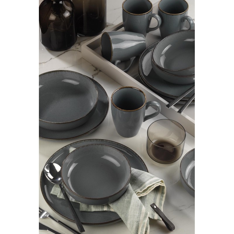 Dinner Set (16 Pieces) MOD16Y2730P01 Grey