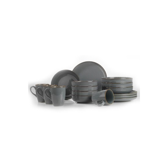 Dinner Set (16 Pieces) MOD16Y2730P01 Grey Dinner Set (16 Pieces) MOD16Y2730P01 Grey