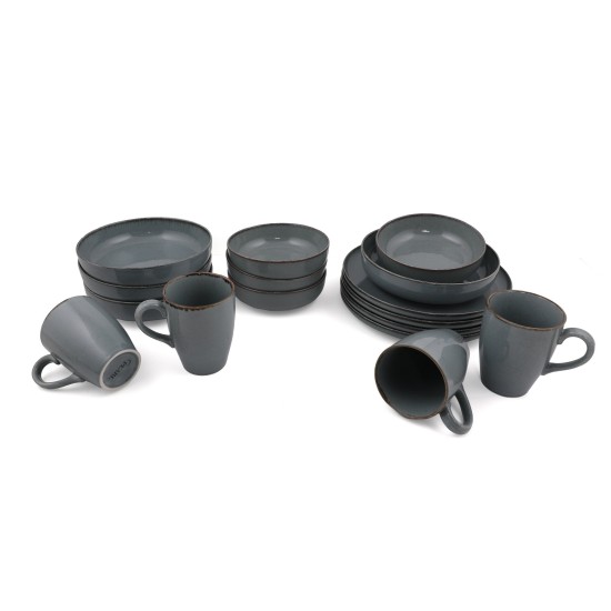 Dinner Set (16 Pieces) MOD16Y2730P01 Grey Dinner Set (16 Pieces) MOD16Y2730P01 Grey