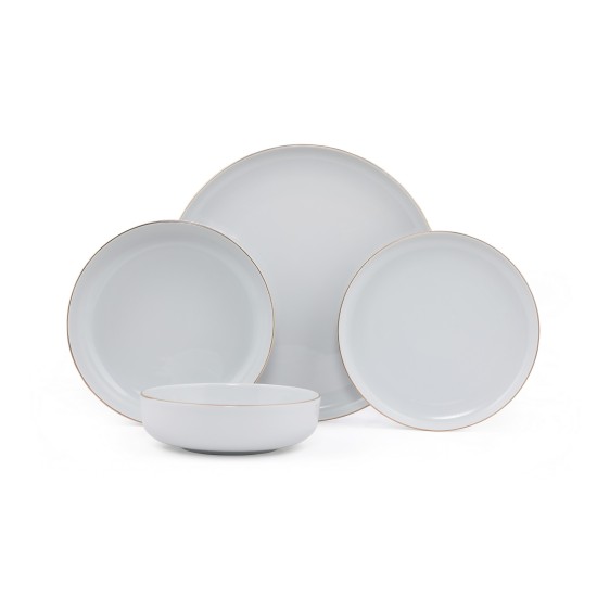 Dinner Set (24 Pieces) MOD24Y220 Gold
White