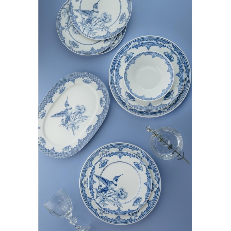 Dinner Set (26 Pieces) NNLB26YT880780 Blue
White