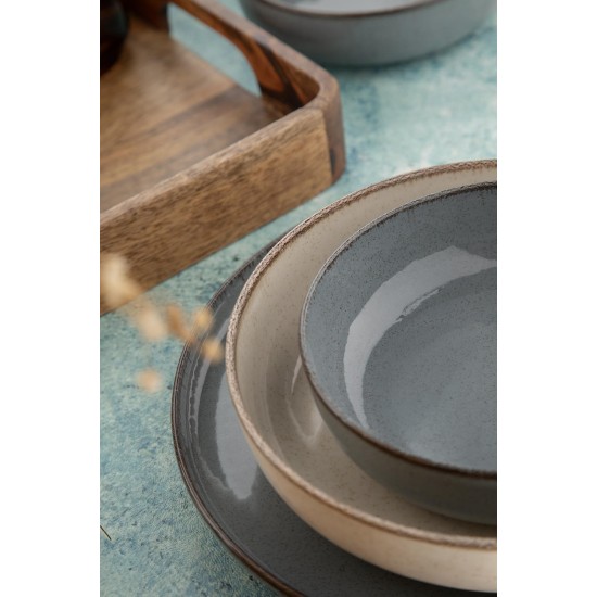 Dinner Set (16 Pieces) MOD16YS730K57B Anthracite
Cream Dinner Set (16 Pieces) MOD16YS730K57B Anthracite
Cream