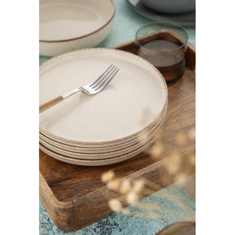 Dinner Set (16 Pieces) MOD16YS730K57B Anthracite
Cream